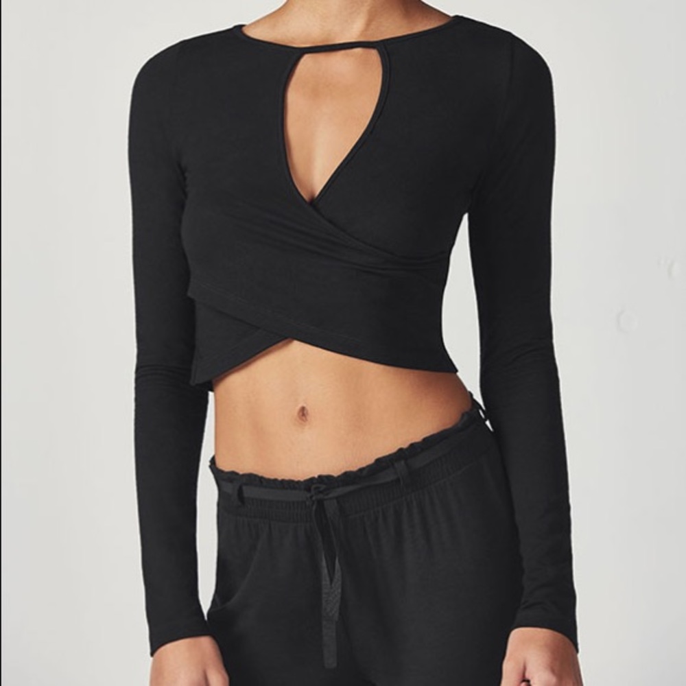 Fabletics Long Sleeve Crop Top
